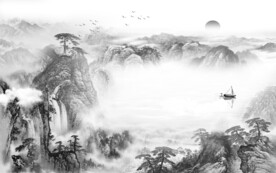 简约 极简中式山水 TiF分层