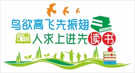 鸟欲高飞先振翅 人求上进先读书