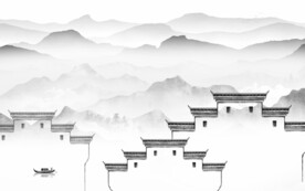 简约 灰色高端墙画 TIf分层