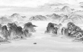 最新 灰色高雅山水 TiF分层