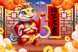 2025年蛇年海报