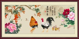 金鸡报晓 