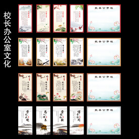 校长办公室文化墙