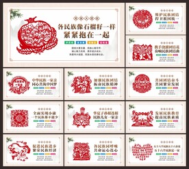 民族团结展板