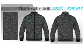 男装夹克  户外装设计 印花