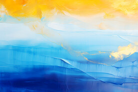 蓝色油彩油漆水彩水粉涂鸦背景