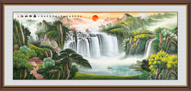 旭日东升风水画