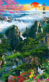 黄山迎客松 