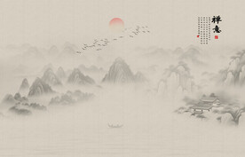 新中式禅意山水画