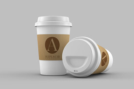带盖纸杯样机