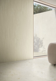 现代休闲区 奶油风瓷砖表现