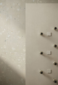 奶油风餐厅 地面特写镜头