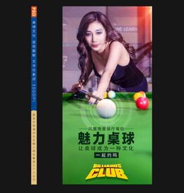 台球展板