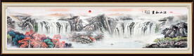 巨幅山水风景画