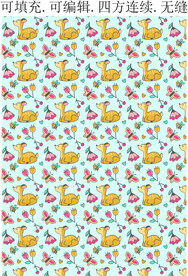 卡通图案 童趣小鹿 童装印花