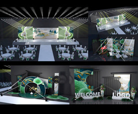 发布会活动3D效果图