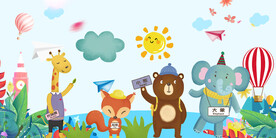 卡通儿童房背景墙