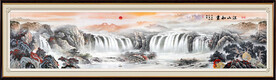 国画山水长卷