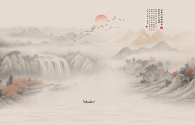 新中式意境水墨画