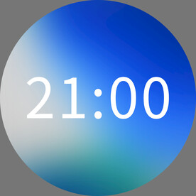 时间显示 渐变背景