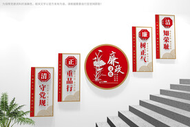 廉政楼梯文化墙