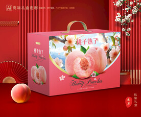 桃子包装 水蜜桃礼盒