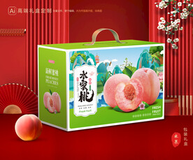桃子包装 水蜜桃礼盒