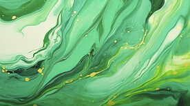 绿色渐变金线大理石背景