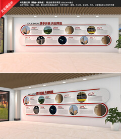 公司发展历程企业大事记文化墙