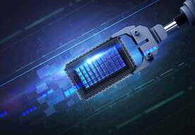 处理器半导体CPU芯片科技海报