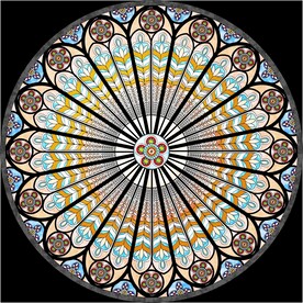 教堂玻璃彩色花窗