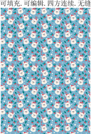 卡通小熊   圣诞图案