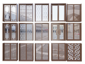 玻璃推拉门组合