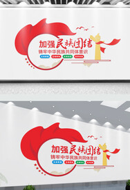 加强民族团结文化墙