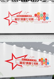 算好清廉七笔账文化墙