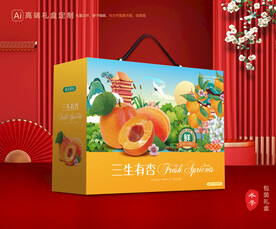 杏包装 黄杏礼盒