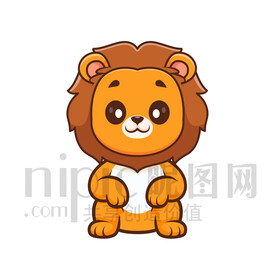 可爱卡通狮子