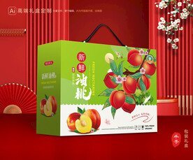 桃子礼盒 油桃包装