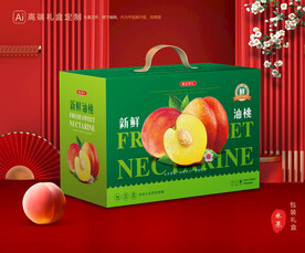 桃子礼盒 油桃包装