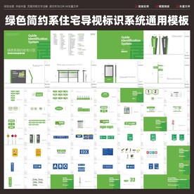 住宅小区标识标牌模板