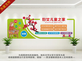 关爱妇女儿童文化墙