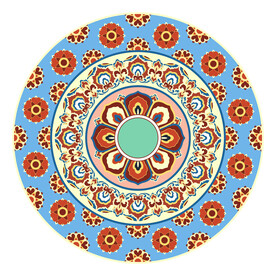 敦煌莫高窟壁画圆光古典纹