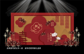 中国风红色主题婚礼