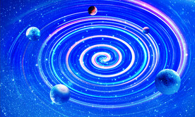 宇宙漩涡星空软膜背景图