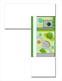 别墅庭院花园彩平图