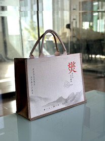 高档黄麻布袋 预览图为效果图