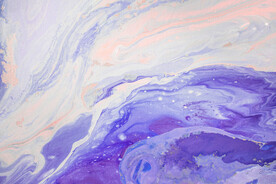 紫色水彩水墨装饰画背景