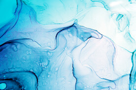 蓝色水彩水墨装饰画背景