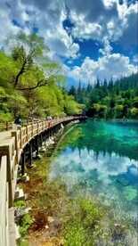 九寨沟风景景色实拍