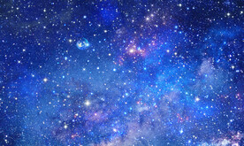 蓝色星空背景墙
